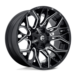 Jantă de Aluminiu, FUEL D769 TWITCH, 22x10.0, ET -18, 8x170, 125.1, Negru - EDK.ro