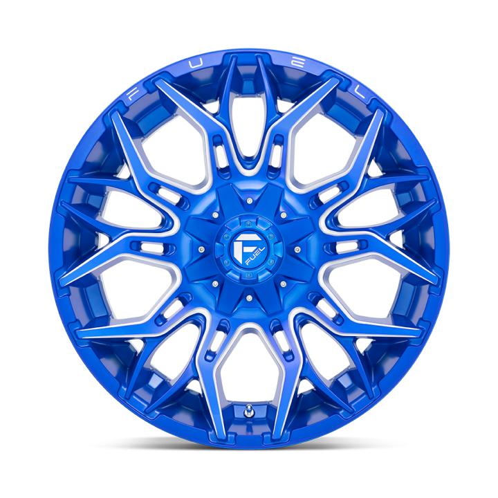 Jantă de Aluminiu, FUEL D770 TWITCH, 22x10.0, ET -18, 8x170, 125.1, Albastru - EDK.ro