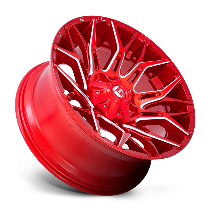 Alloy Wheel, FUEL D771 TWITCH, 22x10.0, ET -18, 8x170, 125.1, Red - EDK.ro