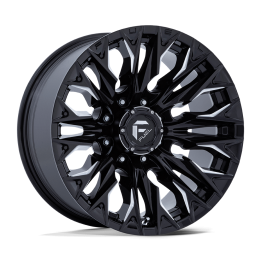 Alloy Wheel, FUEL D803 FLAME, 20x9.0, ET 20, 8x170, 125.1, Black - EDK.ro