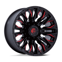 Jantă de Aluminiu, FUEL D823 FLAME, 20x9.0, ET 1, 8x170, 125.1, Negru - EDK.ro