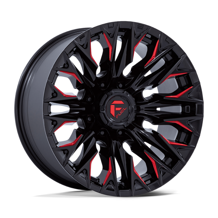 Jantă de Aluminiu, FUEL D823 FLAME, 20x9.0, ET 1, 8x170, 125.1, Negru - EDK.ro