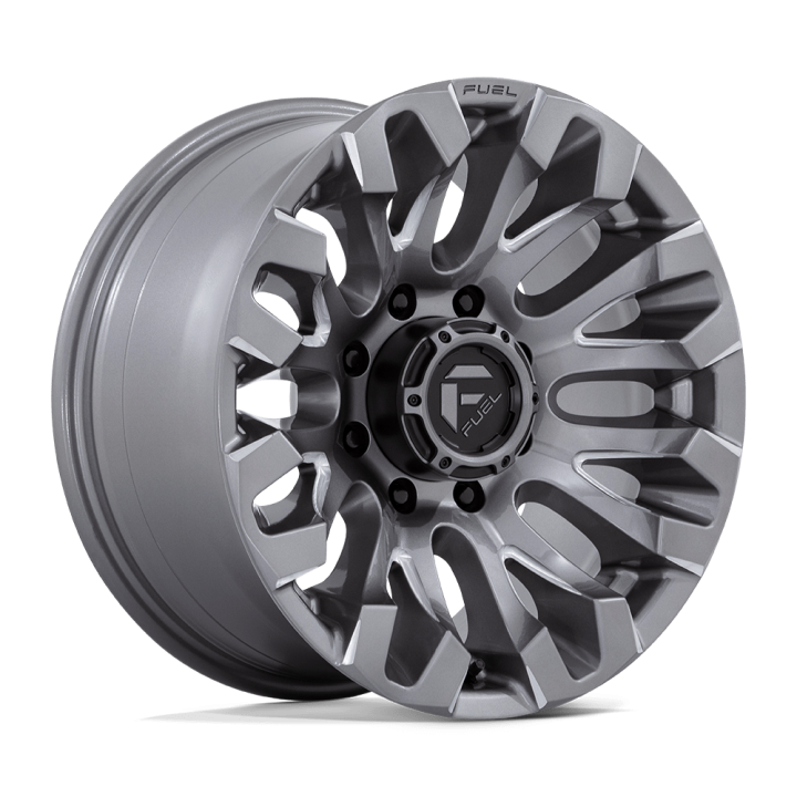 Alloy Wheel, FUEL D830 QUAKE, 18x9.0, ET 1, 8x170, 125.1, Platinum - EDK.ro