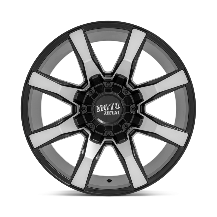 Alloy Wheel, MOTO Metal MO804 SPIDER, 22x10.0, ET -18, 8x170, 125.1, Black - EDK.ro