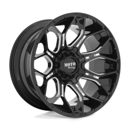 Alloy Wheel, MOTO Metal MO808 SNIPER, 20x9.0, ET 0, 8x170, 125.1, Black - EDK.ro