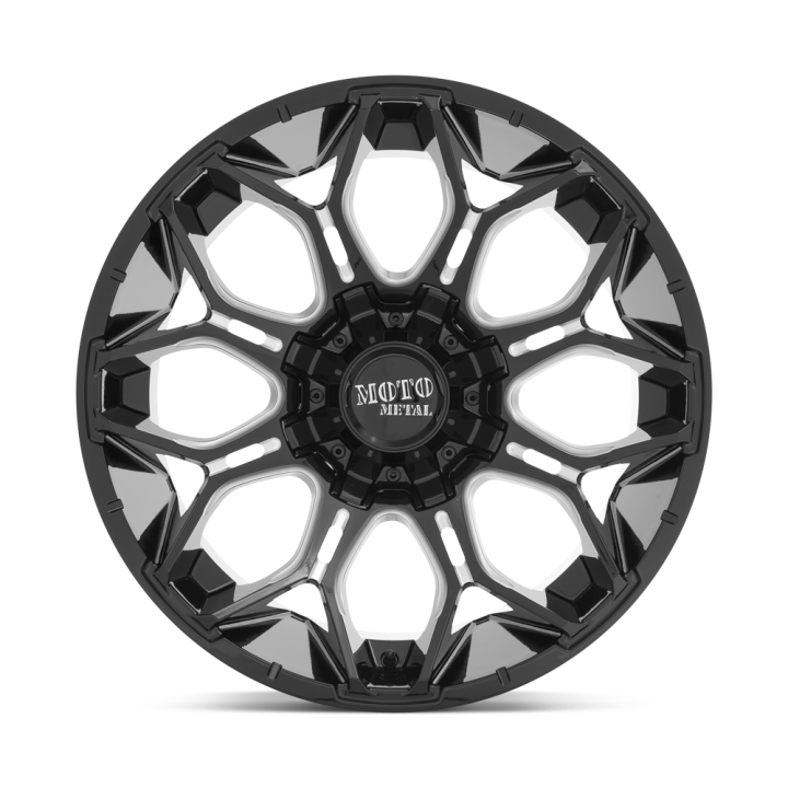 Jantă de Aluminiu, MOTO Metal MO808 SNIPER, 20x9.0, ET 0, 8x170, 125.1, Negru - EDK.ro