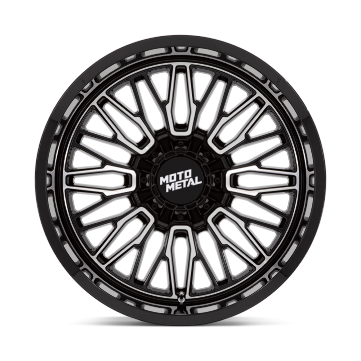 Alloy Wheel, MOTO Metal MO809 STINGER, 20x9.0, ET 18, 8x170, 125.1, Black - EDK.ro