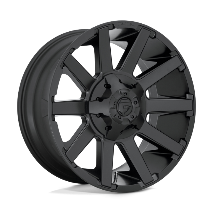 Jantă de Aluminiu, FUEL D437 CONTRA, 20x9.0, ET 20, 8x180, 124.2, Negru - EDK.ro