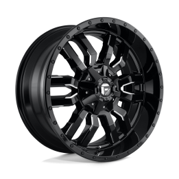 Alloy Wheel, FUEL D595 SLEDGE, 22x10.0, ET 10, 8x180, 124.2, Black - EDK.ro