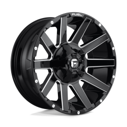 Jantă de Aluminiu, FUEL D615 CONTRA, 20x9.0, ET 1, 8x180, 124.2, Negru - EDK.ro