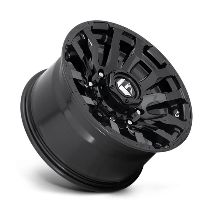 Jantă de Aluminiu, FUEL D675 BLITZ, 22x10.0, ET -18, 8x180, 125.1, Negru - EDK.ro