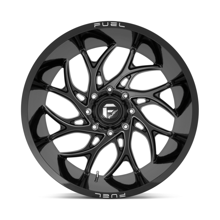 Jantă de Aluminiu, FUEL D741 RUNNER, 20x9.0, ET 1, 8x180, 124.2, Negru - EDK.ro