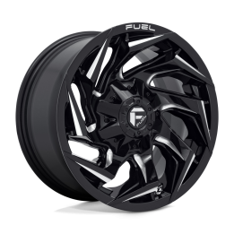 Alloy Wheel, FUEL D753 REACTION, 20x9.0, ET 1, 8x180, 124.2, Black - EDK.ro