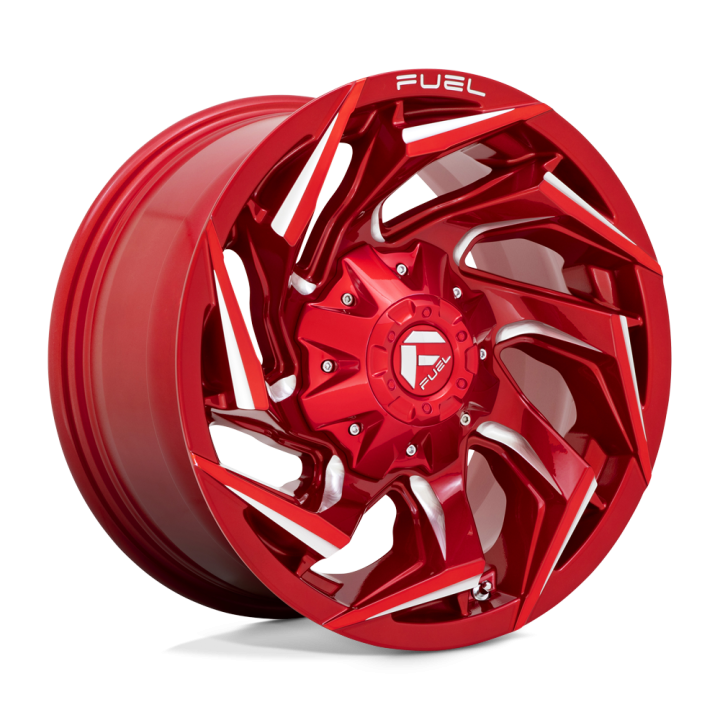 Jantă de Aluminiu, FUEL D754 REACTION, 18x9.0, ET 1, 8x180, 124.2, Roșu - EDK.ro