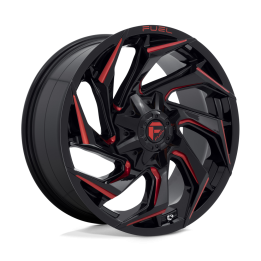 Alloy Wheel, FUEL D755 REACTION, 20x9.0, ET 20, 8x180, 124.2, Black - EDK.ro