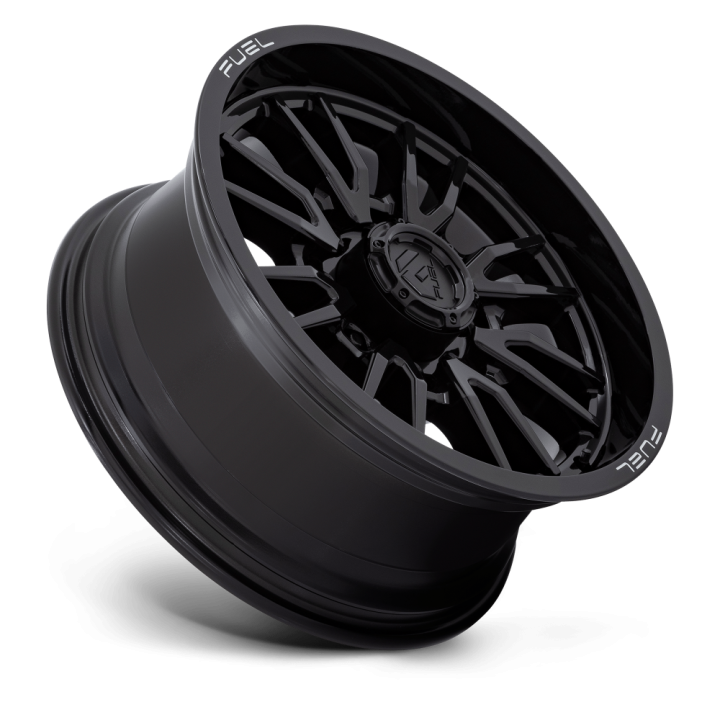 Alloy Wheel, FUEL D760 CLASH, 20x9.0, ET 1, 8x180, 124.2, Black - EDK.ro