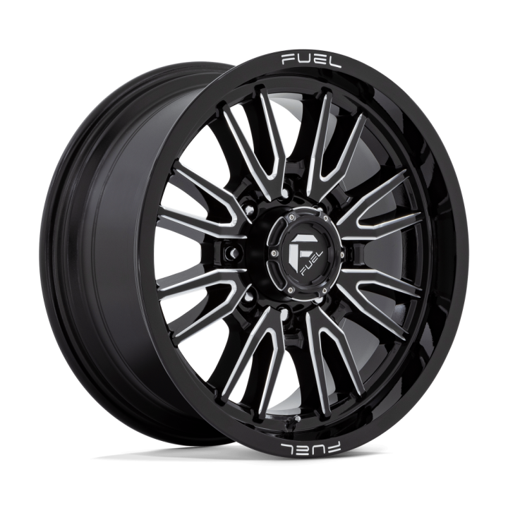 Jantă de Aluminiu, FUEL D761 CLASH, 20x9.0, ET 20, 8x180, 124.2, Negru - EDK.ro
