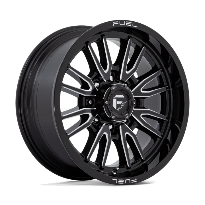 Jantă de Aluminiu, FUEL D761 CLASH, 20x9.0, ET 1, 8x180, 124.2, Negru - EDK.ro
