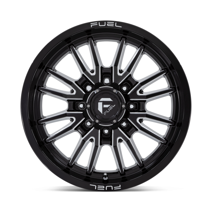 Alloy Wheel, FUEL D761 CLASH, 20x9.0, ET 1, 8x180, 124.2, Black - EDK.ro