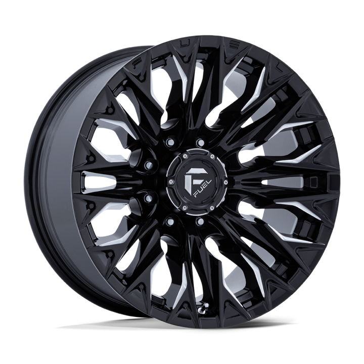 Jantă de Aluminiu, FUEL D803 FLAME, 20x9.0, ET 1, 8x180, 124.2, Negru - EDK.ro
