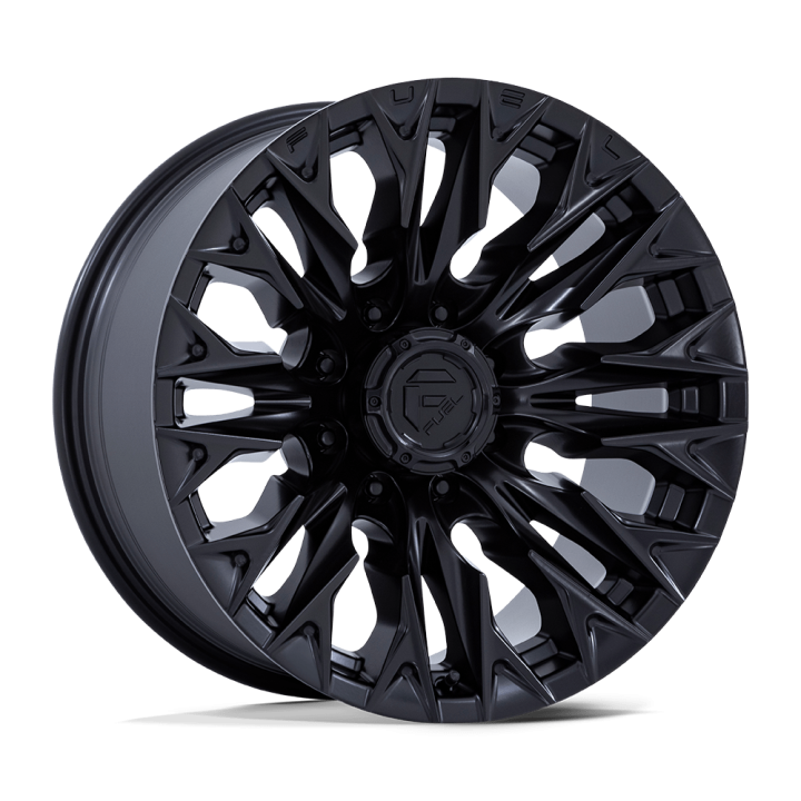 Alloy Wheel, FUEL D804 FLAME, 20x9.0, ET 20, 8x180, 124.2, Black - EDK.ro