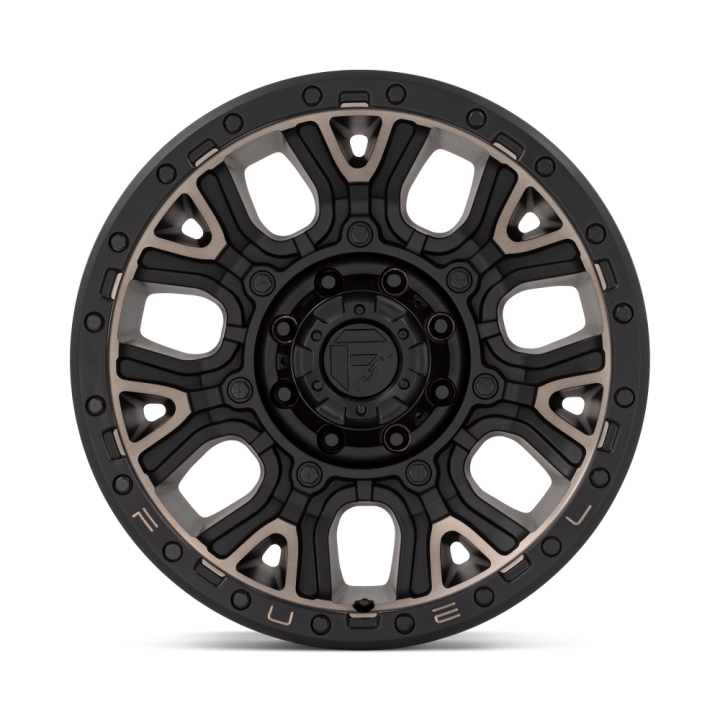 Alloy Wheel, FUEL D824 TRACTION, 20x9.0, ET 1, 8x180, 124.2, Black - EDK.ro