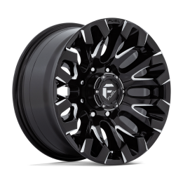 Alloy Wheel, FUEL D828 QUAKE, 18x9.0, ET 1, 8x180, 124.2, Black - EDK.ro