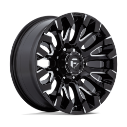 Alloy Wheel, FUEL D828 QUAKE, 20x9.0, ET 1, 8x180, 124.2, Black - EDK.ro