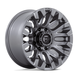 Alloy Wheel, FUEL D830 QUAKE, 18x9.0, ET 1, 8x180, 124.2, Platinum - EDK.ro
