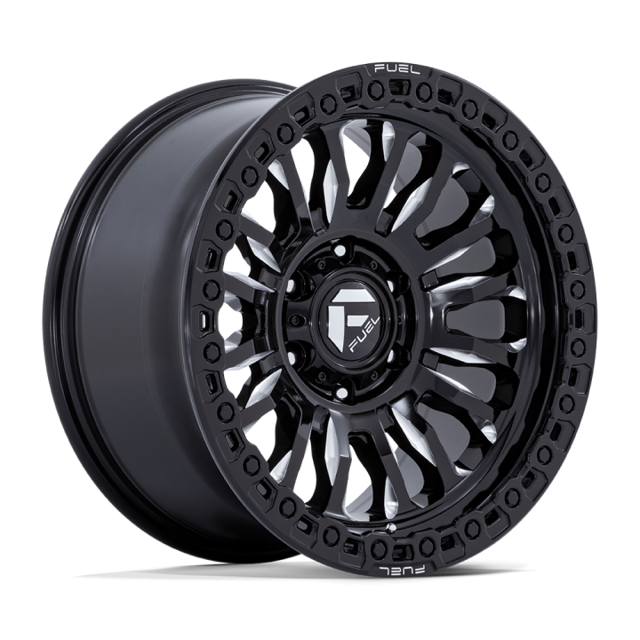 Alloy Wheel, FUEL FC857 RINCON, 17x9.0, ET 20, 8x180, 124.2, Black - EDK.ro