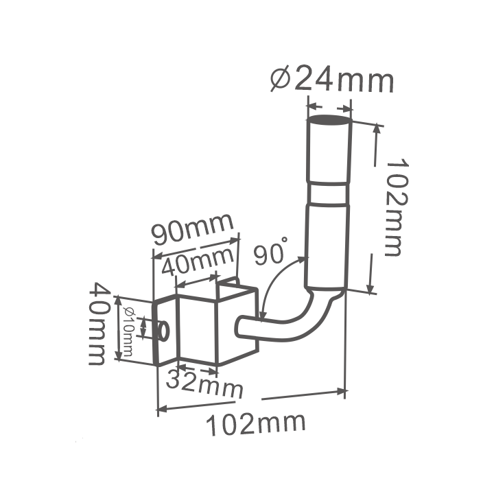 EC Approved LED Projector Integration Kit, Strands Pole Mount Rotary 360° - EDK.ro
