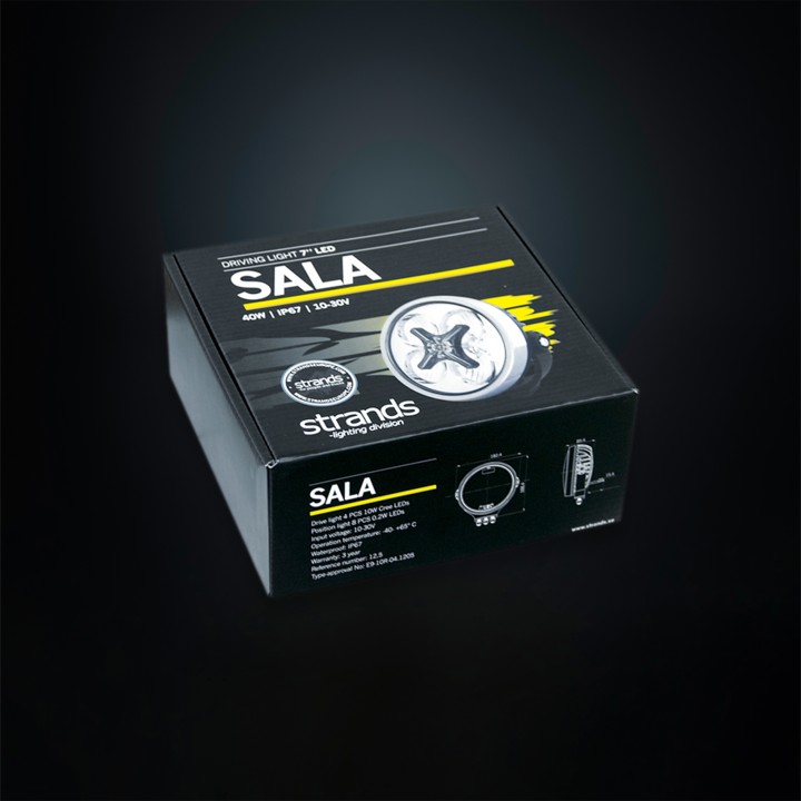 Proiector LED Omologat, Strands Sala 7" - EDK.ro
