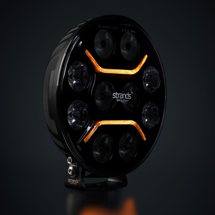 Proiector LED Omologat, Strands Dark Knight 9" - EDK.ro