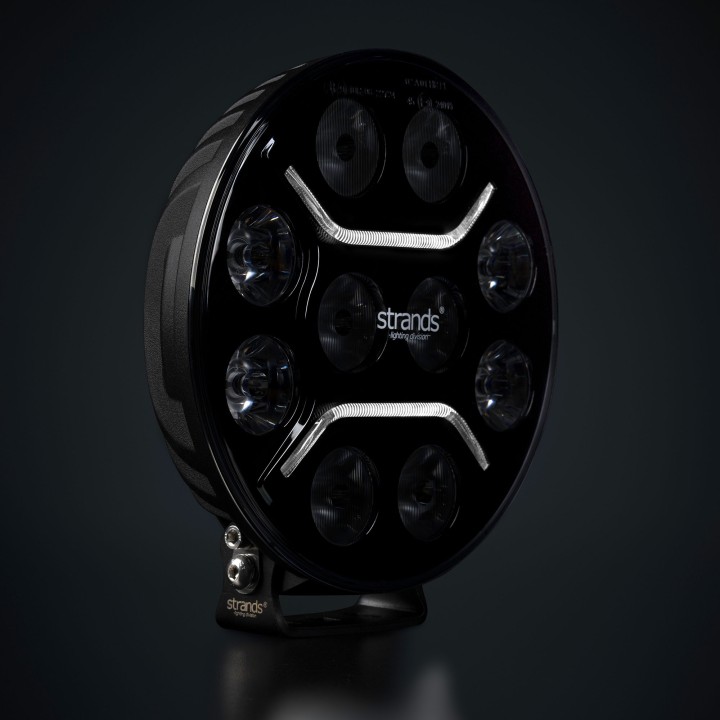 Proiector LED Omologat, Strands Dark Knight 9" - EDK.ro