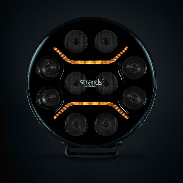 Proiector LED Omologat, Strands Dark Knight 9" - EDK.ro
