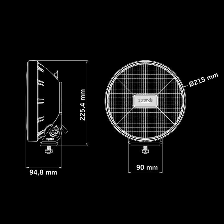 EC Approved LED Projector, Strands IZE LED OG 9" - EDK.ro