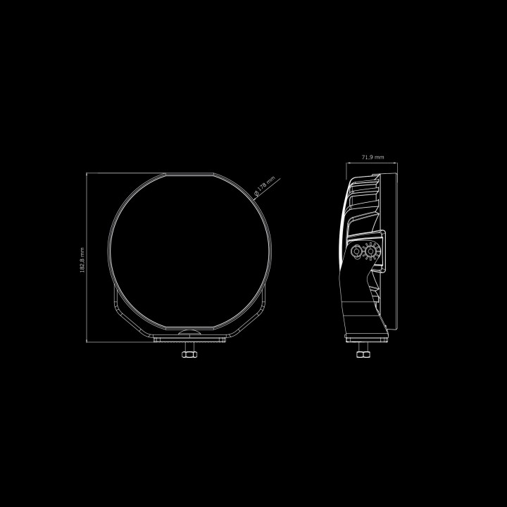 EC Approved LED Projector, Strands Siberia Skylord 7" - EDK.ro