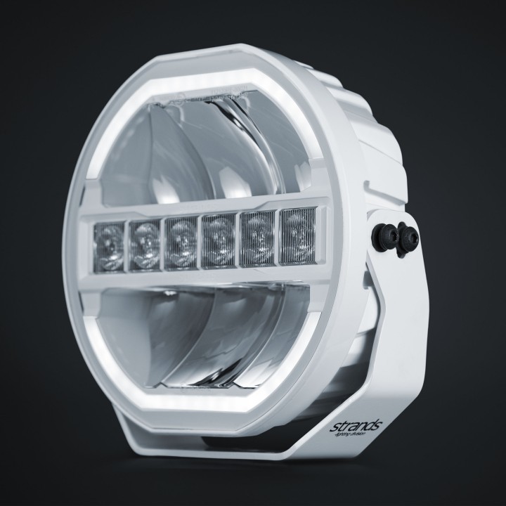 Proiector LED Omologat, Strands Siberia Skylord 9", Alb - EDK.ro