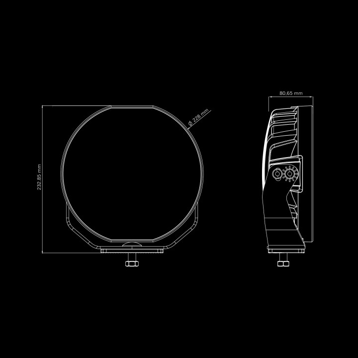 EC Approved LED Projector, Strands Siberia Skylord 9", White - EDK.ro