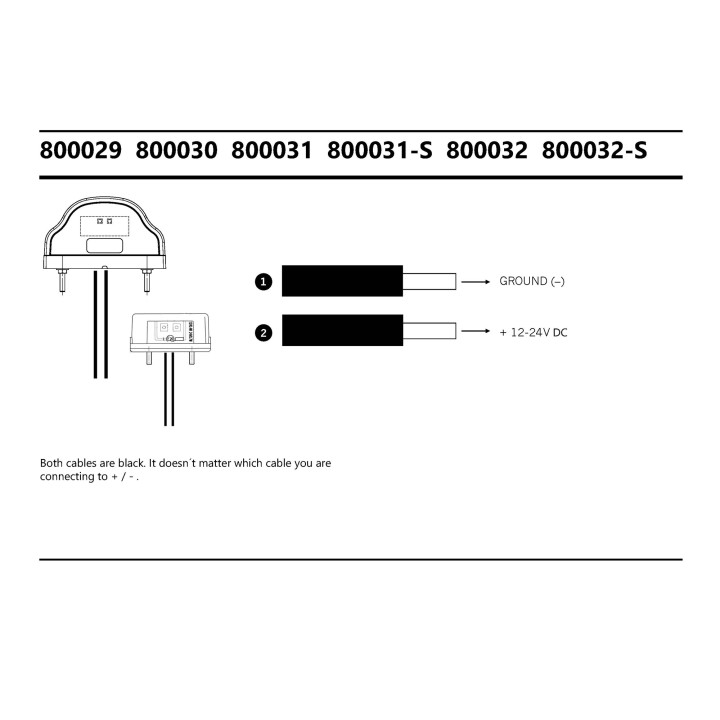 Lumini LED Pentru Numărul de Înmatriculare, Strands - EDK.ro