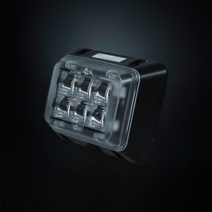 LED Warning Light, Strands Rectangular, Amber - EDK.ro