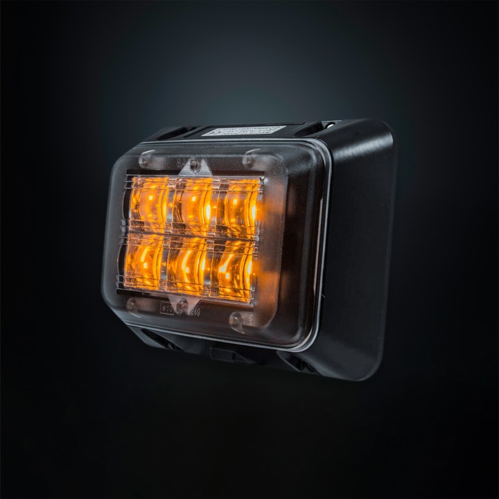LED Warning Light, Strands Rectangular, Amber - EDK.ro