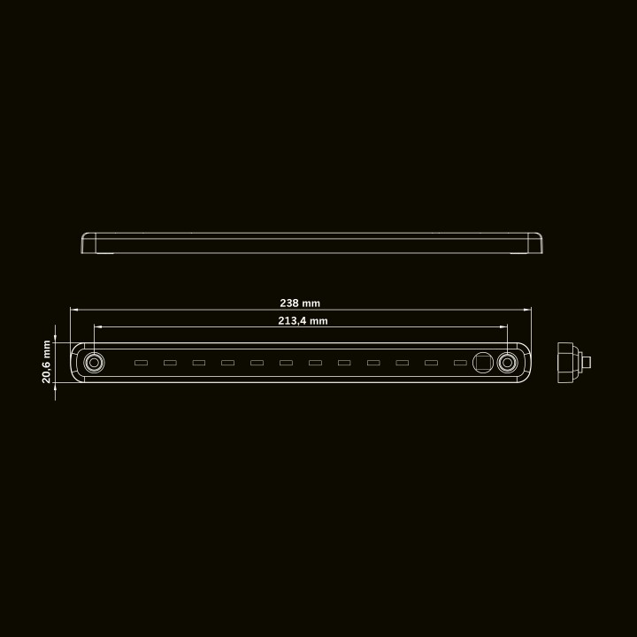LED Interior Light, Strands Freedom Legacy 237mm - EDK.ro