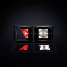 Kit de Integrare Proiectoare LED Omologate, Strands LED Frame IZE LED Double Horizontal - EDK.ro