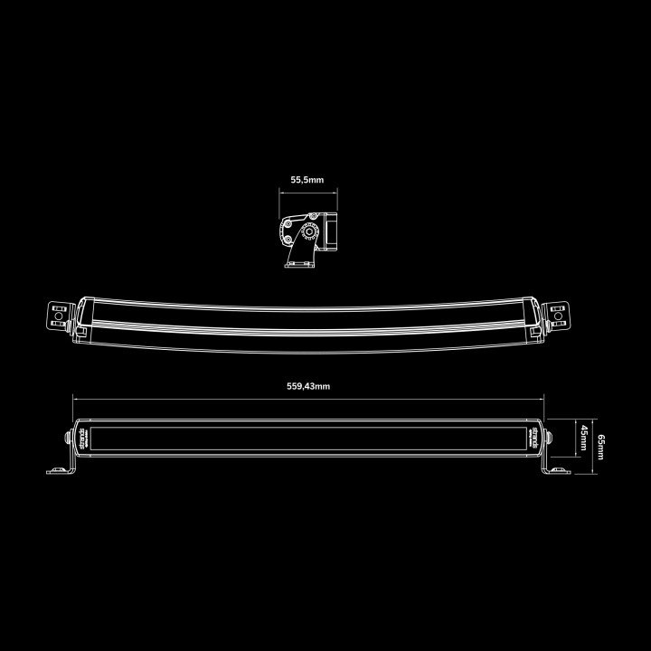 Proiector LED Omologat, Strands Siberia SRC 22" - EDK.ro