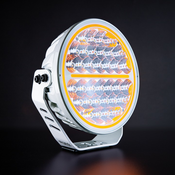 Proiector LED Omologat, Strands Siberia NR 9", Alb - EDK.ro