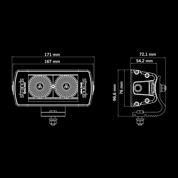 EC Approved LED Projector, Strands Siberia Next Level 6" - EDK.ro