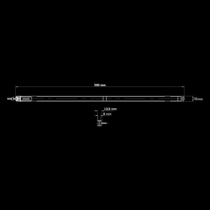 LED Interior Light, Strands Unity Underglow 505mm, Red - EDK.ro