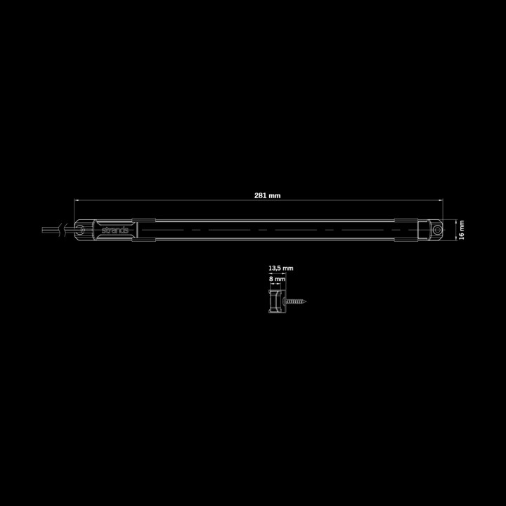 Lumină LED Pentru Interior, Strands Unity 281mm, Alb - EDK.ro