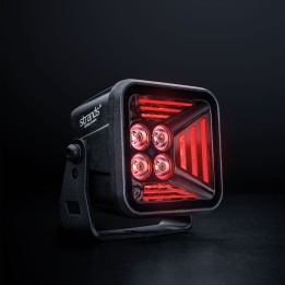 Proiector LED Omologat, Strands Dark Knight Fortex 38W, Roșu - EDK.ro